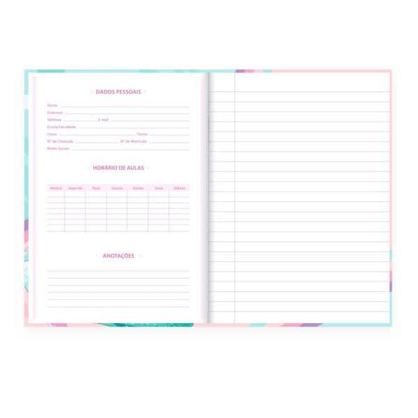 Caderno 1/4 C.D. costurado 80fls Princesas 2525175 Spiral Pn PT 1 UN