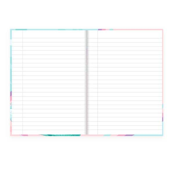 Caderno 1/4 C.D. costurado 80fls Princesas 2525175 Spiral Pn PT 1 UN