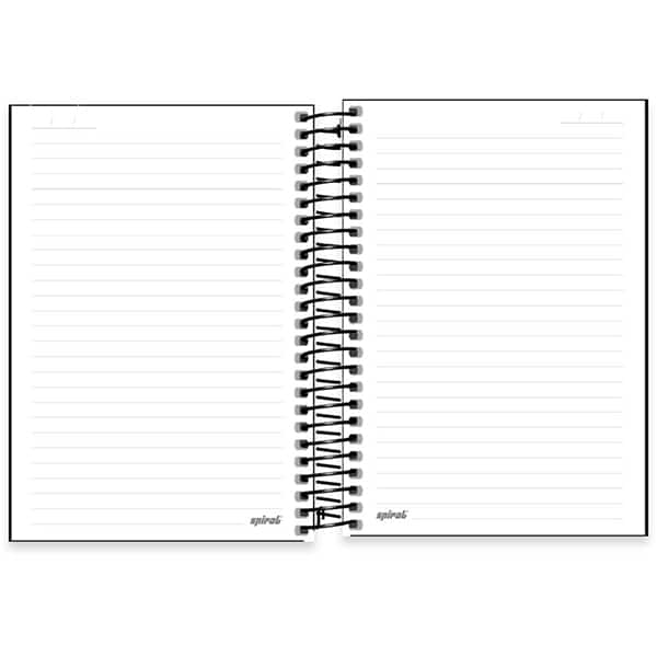 Caderno 1/4 espiral capa dura 80fls Corinth. 2523843 Spiral Sccp PT 1 UN