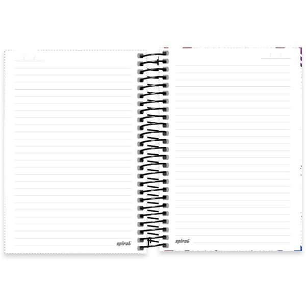 Caderno 1/4 espiral capa dura, 1 matéria, 80 folhas, NBA, 2525250, Spiral Nba - PT 1 UN