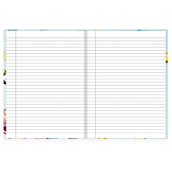 Caderno Universitário Capa Dura Brochura Costurado 80 Folhas Tsum Tsum Spiral - PT 1 UN