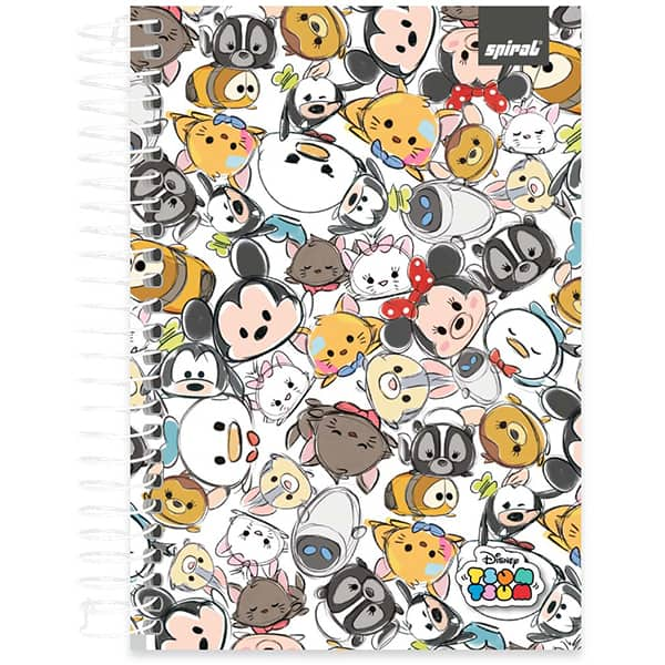 Caderno 1/4 espiral C.D. 160fls T. Tsum 2525359 Spiral Tsum PT 1 UN