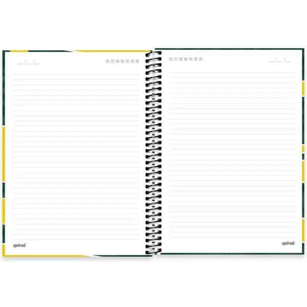 Caderno Universitário Capa Dura, 1 x 1, 80 Folhas, NFL, Green Bay Packers, 2521344, Spiral NFL - PT 1 UN