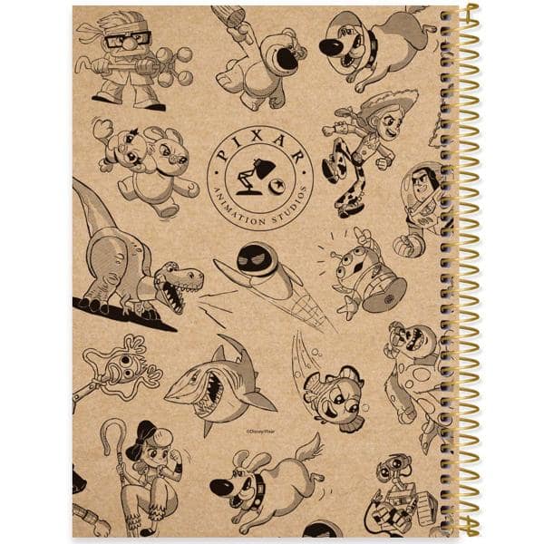 Caderno univ.capa dura 1x1 80fls Pixar 2524161 Spiral Px PT 1 UN