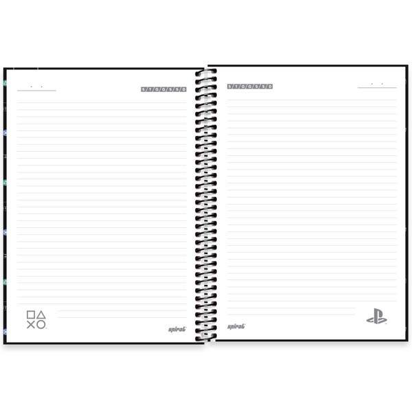 Caderno Universitário Capa Dura, 1 x 1, 80 Folhas, Playstation, 2513073, Spiral Ps - PT 1 UN