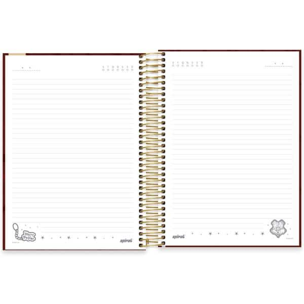 Caderno Universitário Capa Dura, 10 x 1, 160 Folhas, Harry Potter Charms, 2513257, Spiral Hpc - PT 1 UN