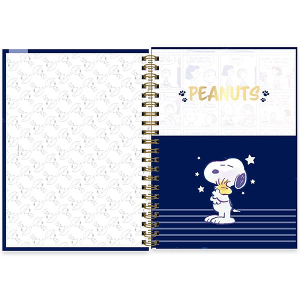 Caderno Universitário Capa Dura, 1 x 1, Snoopy Premium, 2515220, Spiral Sno - PT 1 UN