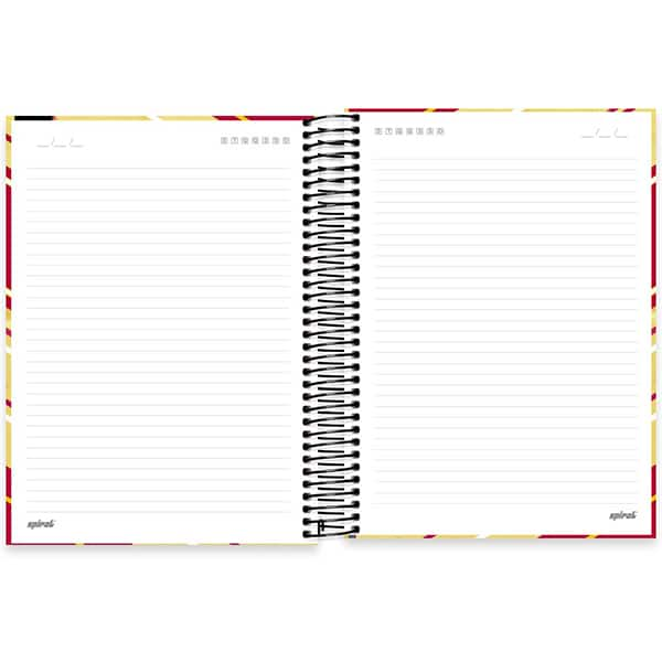 Caderno Universitário Capa Dura, 20 x 1, 320 Folhas, NFL Chiefs, 2521382, Spiral NFL - PT 1 UN