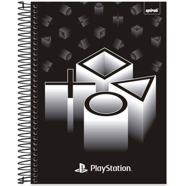 Caderno Universitário Capa Dura, 20 x 1, 320 Folhas, Playstation, 2513134, Spiral Ps - PT 1 UN