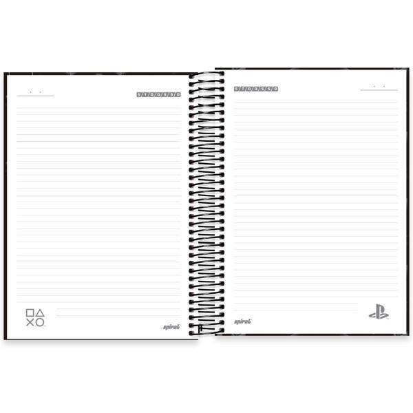 Caderno Universitário Capa Dura, 20 x 1, 320 Folhas, Playstation, 2513134, Spiral Ps - PT 1 UN