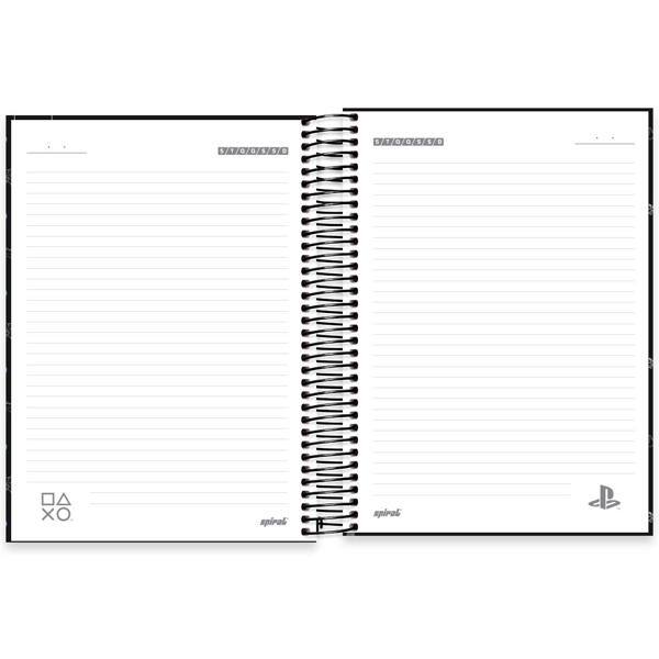 Caderno Universitário Capa Dura, 20 x 1, 320 Folhas, Playstation, 2513141, Spiral Ps - PT 1 UN