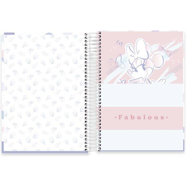 Caderno Universitário Capa Dura 20x1 320 Folhas Minnie Disney Style Spiral - PT 1 UN