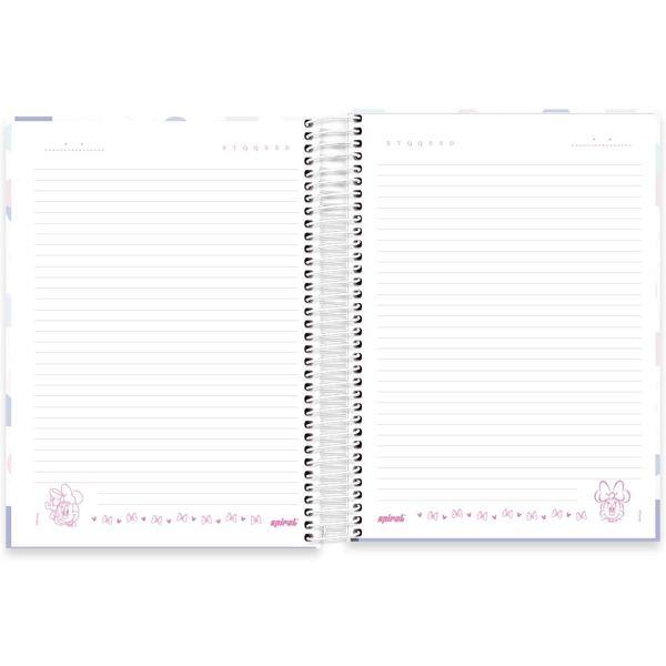 Caderno Universitário Capa Dura 20x1 320 Folhas Minnie Disney Style Spiral - PT 1 UN