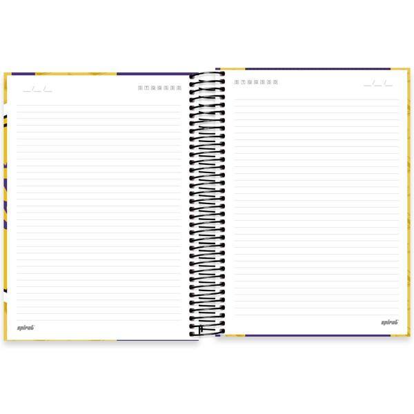 Caderno Universitário Capa Dura, 10 x 1, 160 Folhas, NBA, Lakers, 2524604, Spiral Nba - PT 1 UN