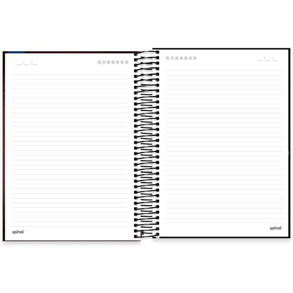 Caderno Universitário Capa Dura, 10 x 1, 160 Folhas, NFL, 2521351, Spiral NFL - PT 1 UN