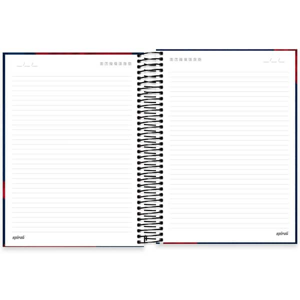 Caderno Universitário Capa Dura, 10 x 1, 160 Folhas, NFL, Patriots, 2521368, Spiral NFL - PT 1 UN