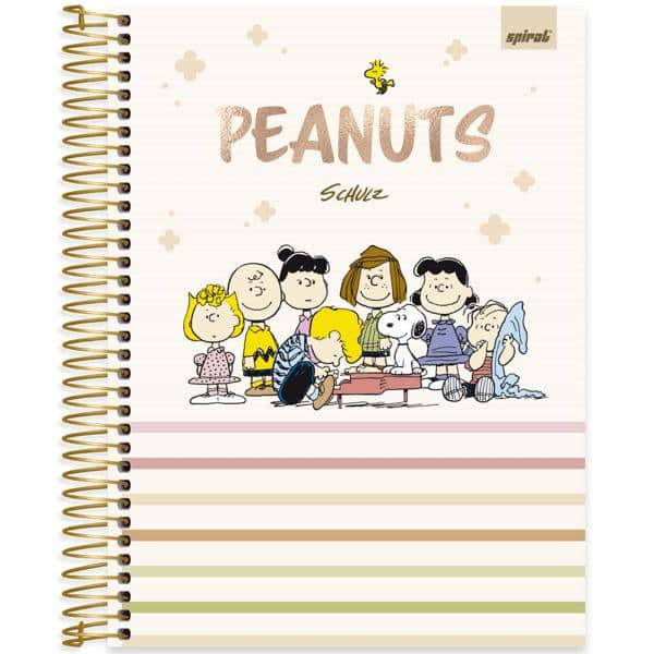 Caderno Universitário Capa Dura, 10 x 1, 160 Folhas, Snoopy, 2515237, Spiral Sno - PT 1 UN