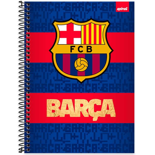 Caderno Universitário Capa Dura, 1 x 1, 80 Folhas, Barcelona, 2525434, Spiral Bc - PT 1 UN