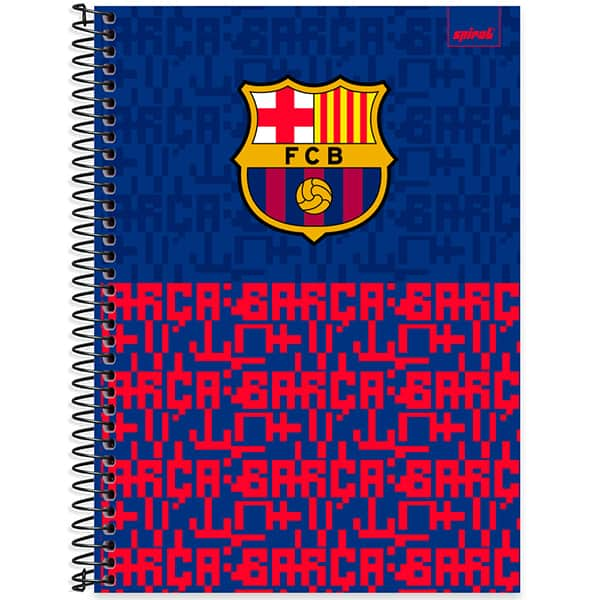 Caderno Universitário Capa Dura, 1 x 1, 80 Folhas, Barcelona, 2525441, Spiral Bc - PT 1 UN