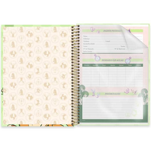 Caderno Universitário Capa Dura 1x1 80 Folhas Disney Clássicos Bambi Spiral - PT 1 UN