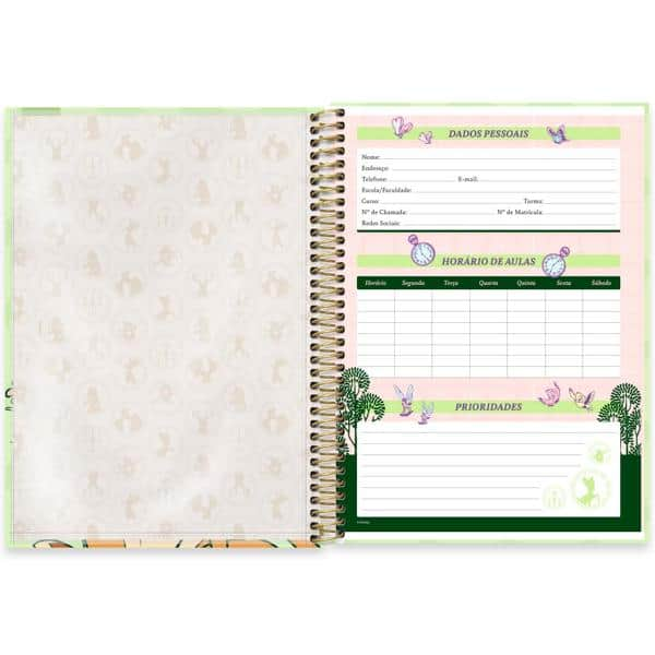 Caderno Universitário Capa Dura 1x1 80 Folhas Disney Clássicos Bambi Spiral - PT 1 UN