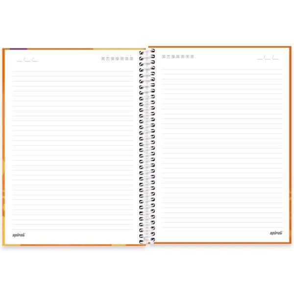 Caderno Universitário Capa Dura, 1 x 1, 80 Folhas, Divertidamente, 2525526, Spiral Div - PT 1 UN