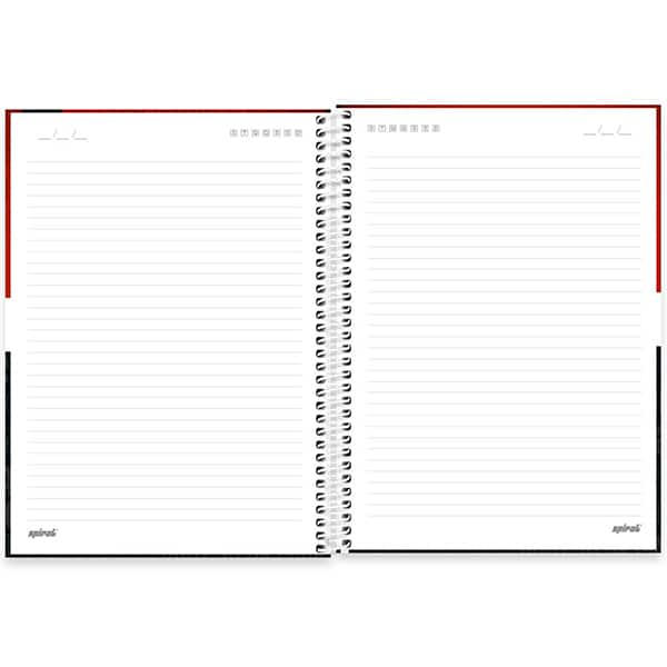 Caderno Universitário Capa Dura, 1 x 1, 80 Folhas, São Paulo Futebol Clube, 2525786, Spiral SPFC - PT 1 UN