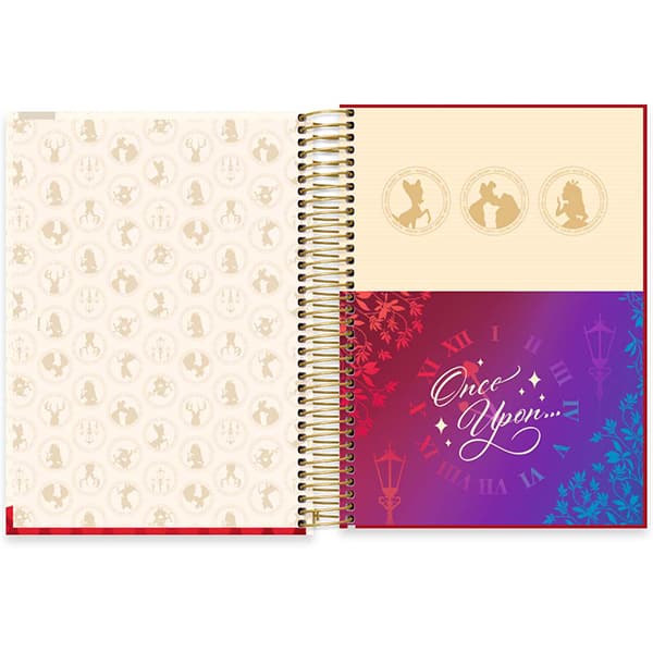 Caderno Universitário Capa Dura 10x1 160 Folhas Disney Clássicos Alice Spiral - PT 1 UN