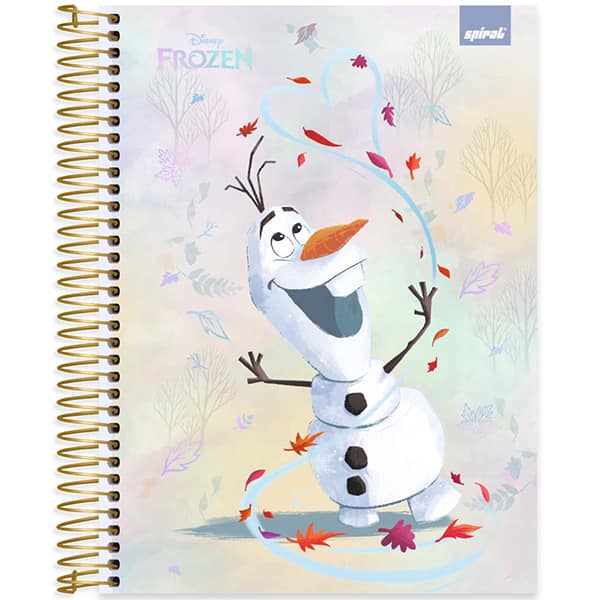 Caderno Universitário Capa Dura 10x1 160 Folhas Frozen Disney Spiral - PT 1 UN