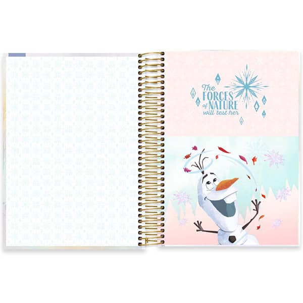 Caderno Universitário Capa Dura 10x1 160 Folhas Frozen Disney Spiral - PT 1 UN