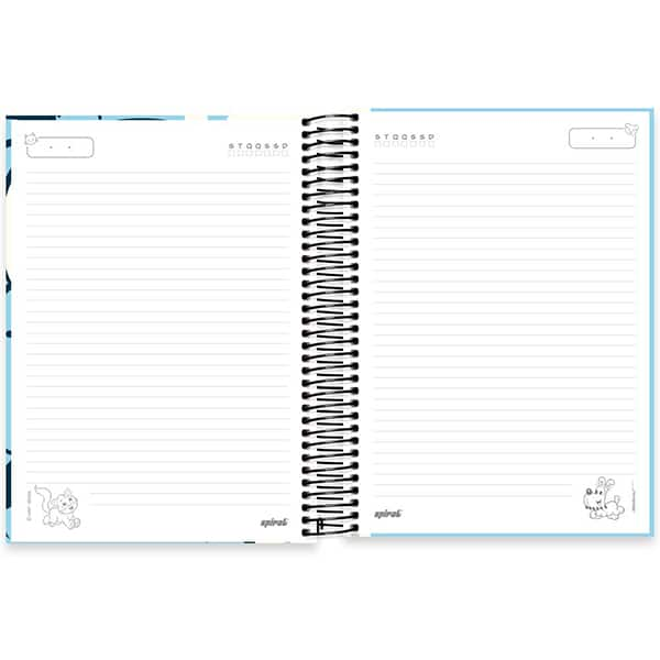 Caderno Universitário Capa Dura 10x1 160 Folhas Turma da Mônica Pets Bidu Spiral - PT 1 UN