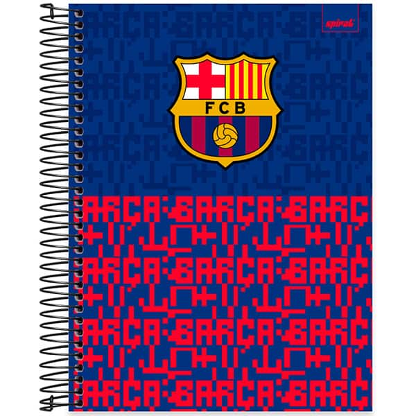 Caderno univ.capa dura 15x1 240fls Barcelona 2526233 Spiral Bc PT 1 UN