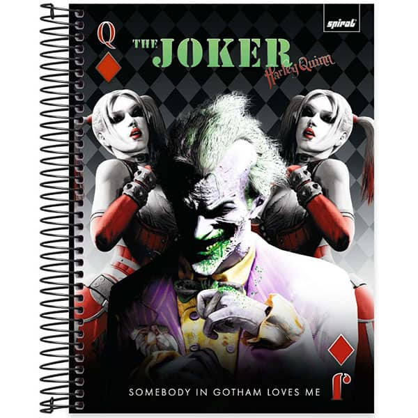 Caderno Universitário Capa Dura, 15 x 1, 240 Folhas, Batman Game, 2526240, Spiral Btg - PT 1 UN