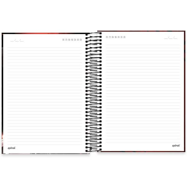 Caderno Universitário Capa Dura, 15 x 1, 240 Folhas, Deadpool, 2526257, Spiral Dea - PT 1 UN