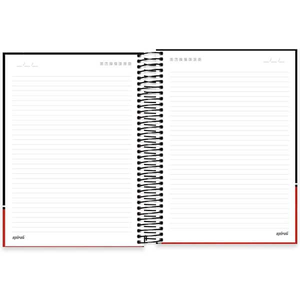 Caderno Universitário Capa Dura, 15 x 1, 240 Folhas, Flamengo, 2526264, Spiral Fla - PT 1 UN