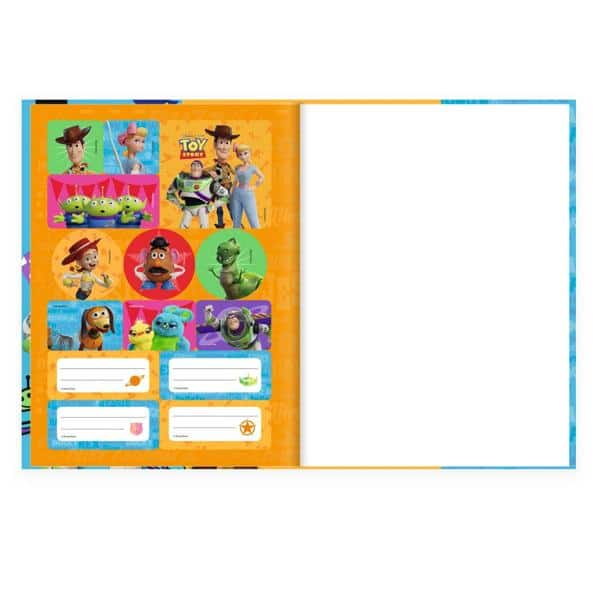 Caderno Universitário Capa Dura, 1 x 1, 80 Folhas, Toy Story, 2526660, Spiral Toy - PT 1 UN