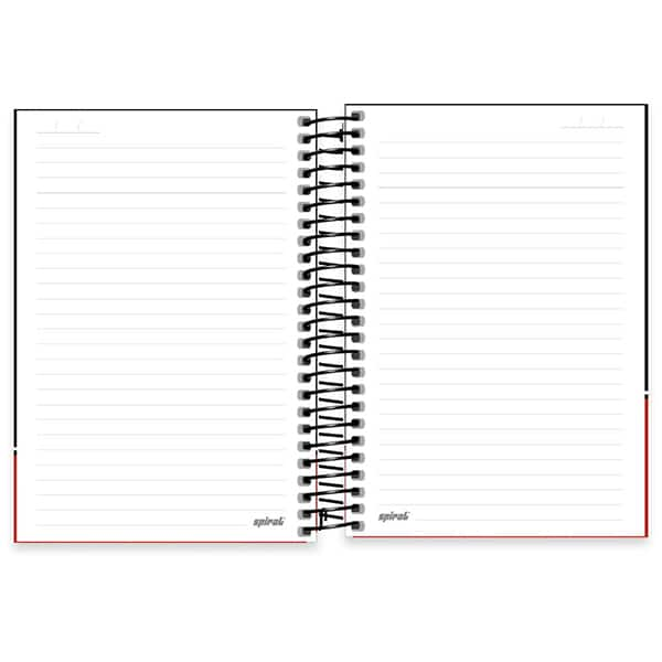 Caderno 1/4 espiral capa dura, 160 folhas, Flamengo, 2527261, Spiral Fla - PT 1 UN