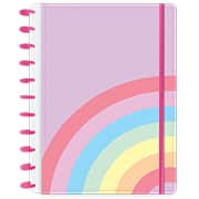 Caderno de disco 80 folhas G, 215x286mm, Rainbow, Lilás, 3332, Abyara - PT 1 UN
