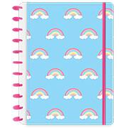 Caderno de disco 80 folhas G, 215x286mm, Rainbow,  3449, Abyara - PT 1 UN