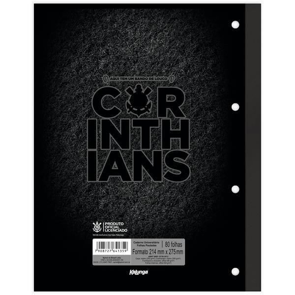 Caderno univ.1x1 80fls coladas wire. Corin 2641359 Spiral Sccp PT 1 UN