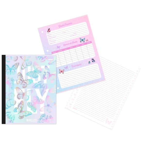 Caderno univ.1x1 80fls coladas wire. Flutter 2641366 Spiral Flu PT 1 UN