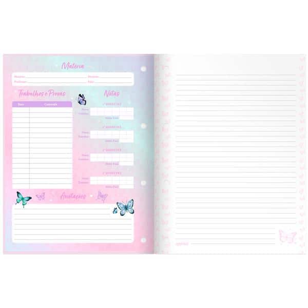 Caderno univ.1x1 80fls coladas wire. Flutter 2641366 Spiral Flu PT 1 UN