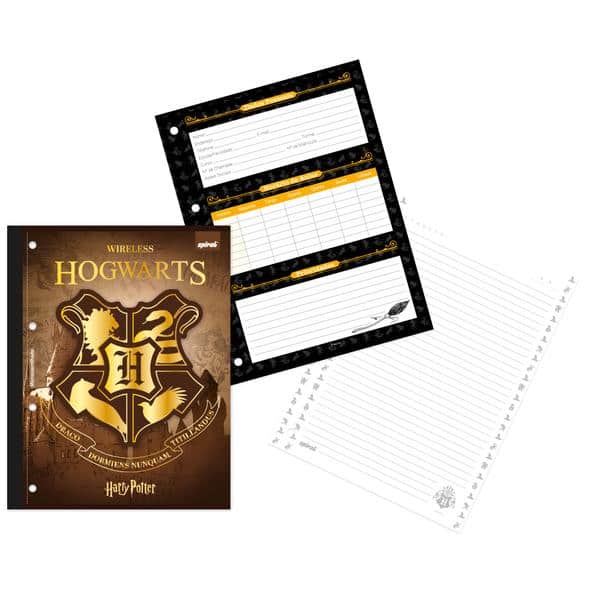 Caderno univ.1x1 80fls coladas wire. H.Potter 2641373 Spiral Hpt PT 1 UN