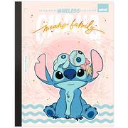 Caderno univ 1x1 80fls coladas wire. Stitch 2641403 Spiral Ds PT 1 UN