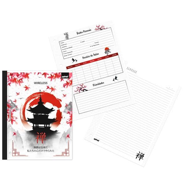 Caderno univ.1x1 80fls coladas wire. Zen 2641410 Spiral Zen PT 1 UN