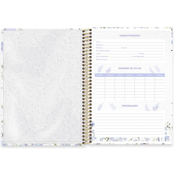 Caderno Universitário Capa Dura, 1 x 1, 80 Folhas, Femmina, 2637918, Spiral Fem - PT 1 UN