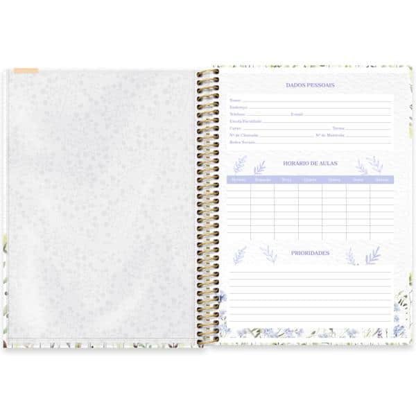 Caderno univ.capa dura 1x1 80fls Femmina 2637925 Spiral Fem PT 1 UN