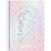 Caderno Universitário Capa Dura, 1 x 1, 80 Folhas, Flutter, 2637949, Spiral Flu - PT 1 UN