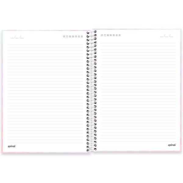 Caderno Universitário Capa Dura, 1 x 1, 80 Folhas, Flutter, 2637949, Spiral Flu - PT 1 UN