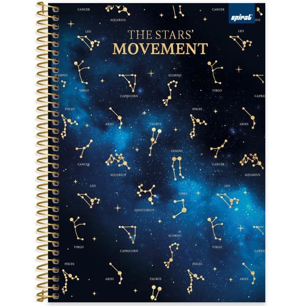 Caderno Universitário Capa Dura, 1 x 1, 80 Folhas, Multiverso, 2638045, Spiral Mult - PT 1 UN